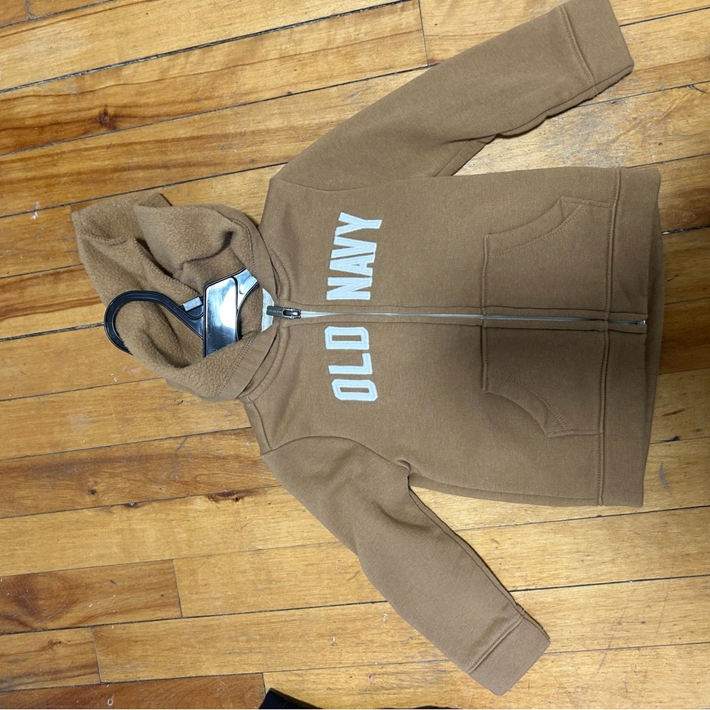 Old Navy Kids Tan Zip-Up Hoodie